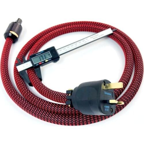 Audiophile Hi-UK Pure Copper AC Audio Power Cord Cable for Amplifier CD Player UK Speaker Line