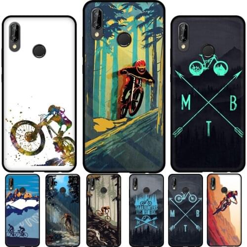 Ride Mountain Bike Bicycle Soft Cover For Huawei P30 Lite P40 P20 Pro Mate 20 10 Lite P Smart 2021 2019 Phone Case