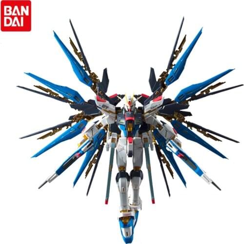 Bandai Anime Model Assembly Gundam RG 1/144 ZGMF-X20A Strike Freedom Gundam Action Figure Robot Decoration Toy Childrens Gift