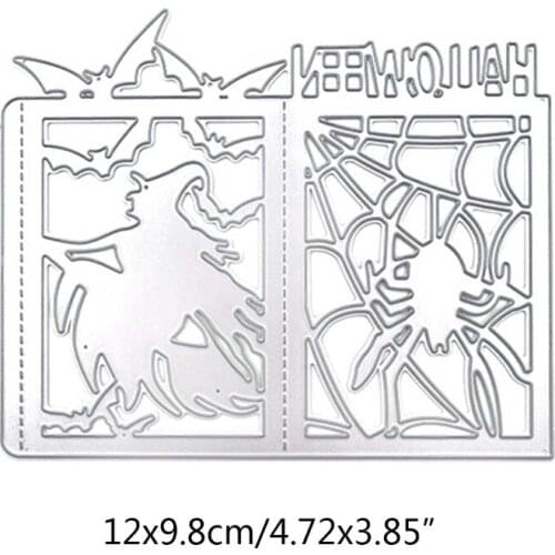F2TE Halloween Spider Metal Cutting Dies Stencil DIY Scrapbooking Album Paper Card