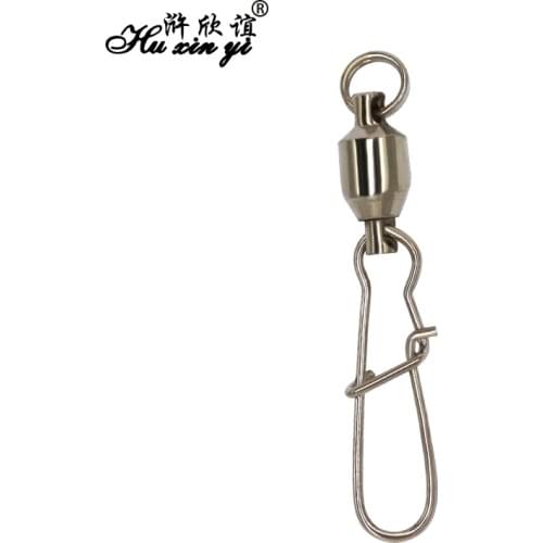 HXY PCS(30 20 10) SIZE(0# - 8#) Stainless steel fishing swivels accessories fishing tackle Ball bearing swivel with nice snap