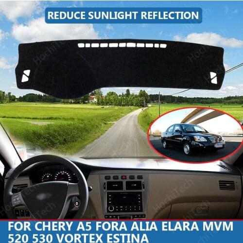 Right Hand Drive High Polyester Fiber Anti-UV Car Dashboard Cover Mat for Chery A5 Fora Alia Elara MVM 520 Vortex Estina Cover