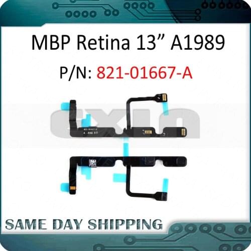 Latpop A1989 Mic. Microphone Flex Cable 821-01667-A for Macbook Pro Retina 13" A1989 Mid 2018 2019 Years