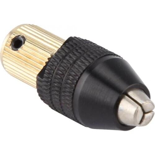 Electric Motor Shaft Miniature Self-Tightening Chuck Mini Electric Drill Accessories 0.3-3.4mm Range Keyless Chuck Fixing Device
