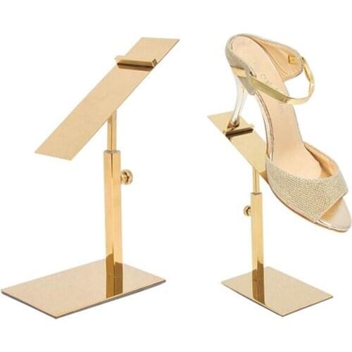 New Men/womens Shoes Display Stand Rack High Quality Stainess Steel Shoe Holder Shelf Adjustable Metal Shoes Display Rack