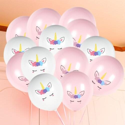 Wholesale 12 Inch Unicorn Latex Balloons Wedding Birthday Party Theme Decorations Baby Show Party Graduation Background Layout