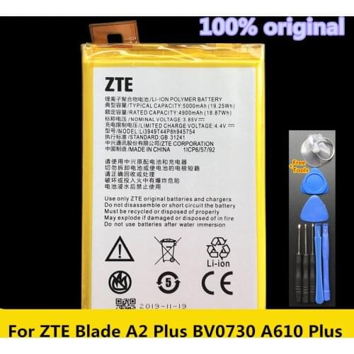 5000mAh Li3949T44P8h945754 For ZTE Blade A2 Plus BV0730 A2Plus / ZTE Blade A610 Plus Rechargeable Built-in Mobile Phone Battery