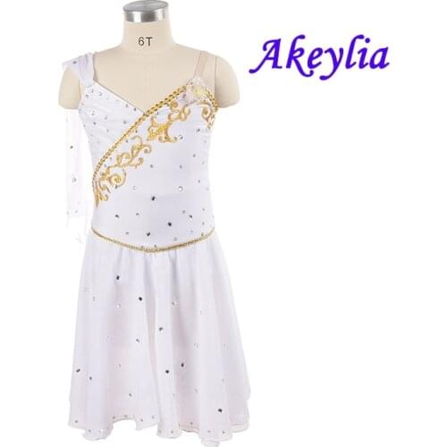 Cupid dress white competition professional ballet costume adult Romeo and Juliet skirt custom cupid dance performance JNBL154