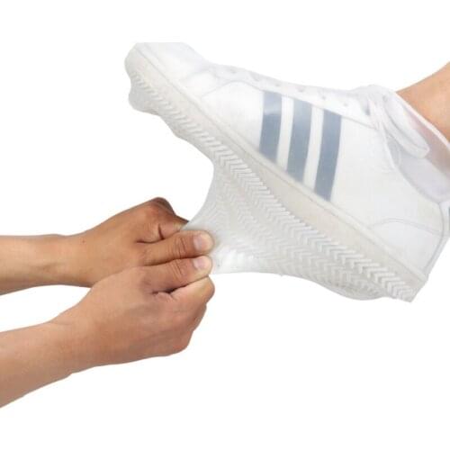 Rain Boots Waterproof Silicone Material Shoe Cover Unisex Shoes Protectors for Indoor Outdoor Rainy Days