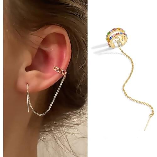 Minimalist Long Tassel Threader Stud Earrings For Women Gold Silver Color T-Shaped Ear Stud Pendientes Girls Ear Jewelry Gift