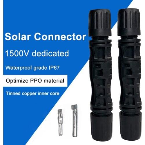 Connector male and female Solar Cable Connector 30A 1500V IP67 used for Solar Cable 2.5mm2 4mm2 6mm2