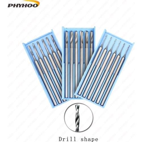 Drill blue box Jewelry processing mold Polishing car Tsui carve teeth carved carving Wenwan drilling thread drill bit