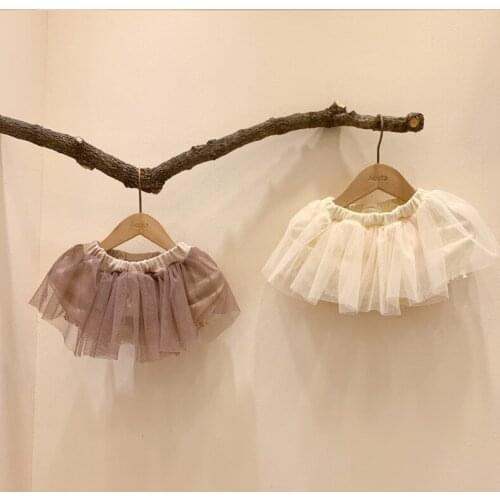 Korean girls' textured puffy skirt yarn skirt performance ballet skirt baby PP trouser skirt trouser skirt