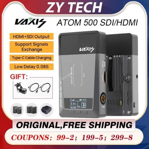 Vaxis ATOM 500 SDI HDMI Transmission for Camera Ipad Wireless Image Video 1080P HD Transmitter Receiver VS Hollyland mars 400S