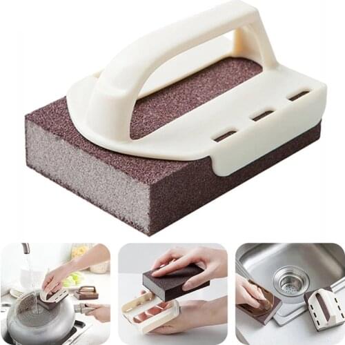 Magic Carborundum Sponge Melamine Emery Sponge Pot Brush for Removeing Rust Pan Descaling Clean Rub For Kitchen Accessories