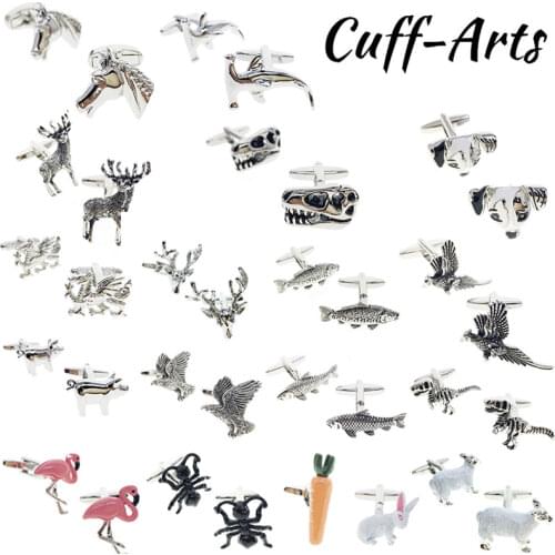 Cufflinks Animal Shirt Cufflinks Luxury Brass Bottons Fancy Gifts Brand for Men Classic Cuff Links Jewelry By Cuffarts PT0027