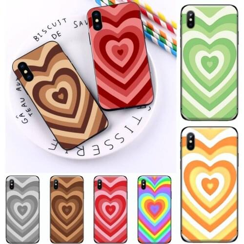 Latte corlorful Love Coffee Heart protective funda Phone Case for iPhone 11 12 mini pro XS MAX 8 7 6 6S Plus X 5S SE 2020 XR