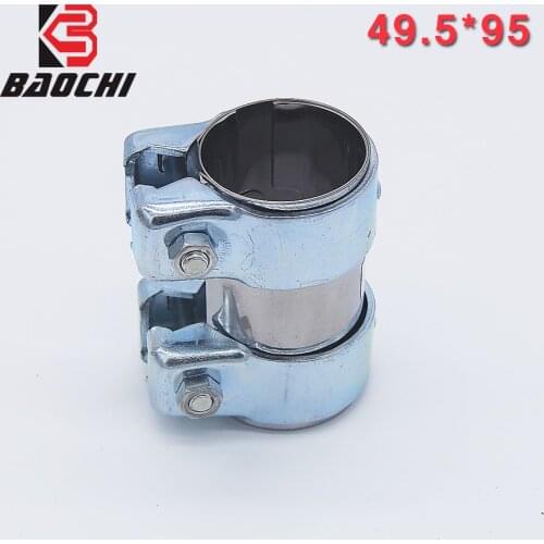 Car Exhaust Clamp Bolts Muffler Pipe Connector Downpipe Flanges 50*95mm 1K0253141A 18307560777 For Audi A1 A3 Bora Golf Magotan