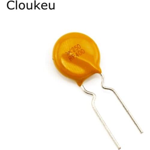 10Pcs TRF250-400 PPTC Resettable fuse 250V 0.4A 400MA RF400