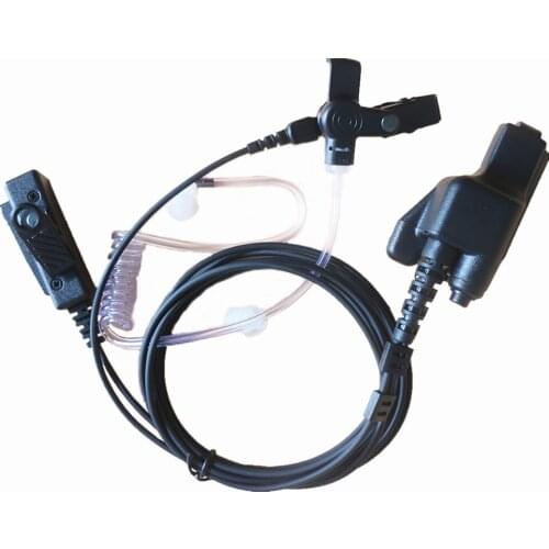 10xFBI Covert Acoustic Earphone Earpiece Headset PTT Mic For Motorola 2-Way Radio XTS 2500 XTS3000 XTS3500 XTS5000 XTS 5000R