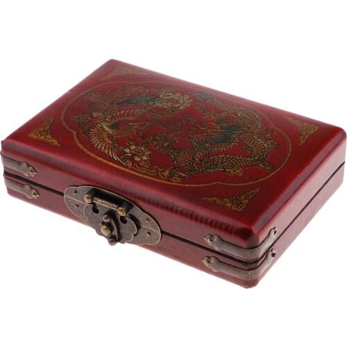 2Pcs Vintage Chinese Wooden Abacus Soroban Arithmetic Calculating Tool with Stylus(Wood Box Included)