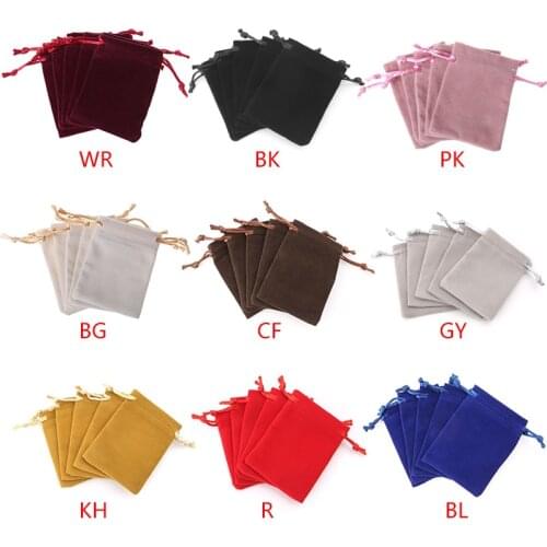 5Pcs Velvet Dice Bags Tarots Cards Deck Storage Bag Toy Jewelry Mini Drawstring Package Board Game
