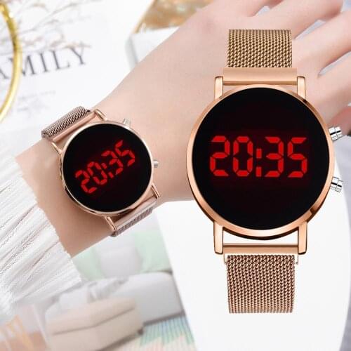 Womens Sport Digital Watches Mens Army Military Women Watches LED Ladies Watch Rose Gold Electronic Watches reloj mujer