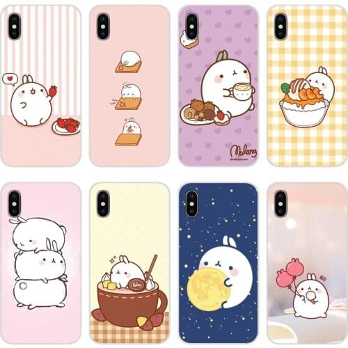 For Huawei Honor 4C 5C 6X 7 7A 7C 8 9 10 8C 8S 8X 9X 10I 20 Lite Pro Kawaii Box Potatoes rabbits Molang Pattern TPU Cases Covers