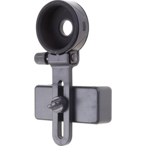 Black Smart Phone Adapter Quick Aligned Telescope Miscroscope Digiscoping Universal Photography Adaptor Mount
