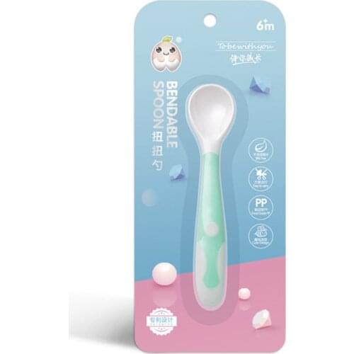 Baby Food Supplement Spoon Can Be Bent To Learn To Eat Spoon Children Tableware Silicone Soft Spoon Does Not Hurt Teeth
