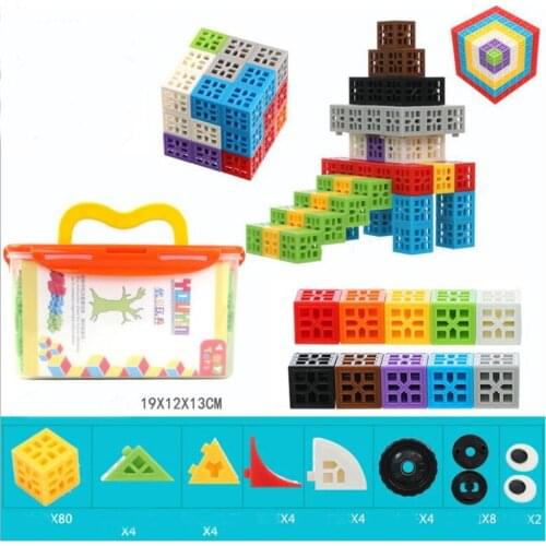 Child Snap Cubes Early Geometry Structure Blocks Building Blocks Math Counting Manipulative Kindergarden Toys Teaching Aids