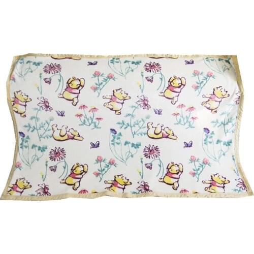 Disney Cute Winnie the Pooh Blanket Childrens Kids Bedroom Decor Comfortable Warm Flannel Travel Cover Blanket Birthday Gift
