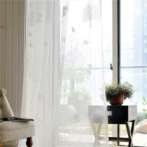 Jinyahome 1Pc 30% Shading Jacquard Tulle Yarn Voile Curtain Sheer Window Sliding Door Living Room Window Slidingdoor 1084