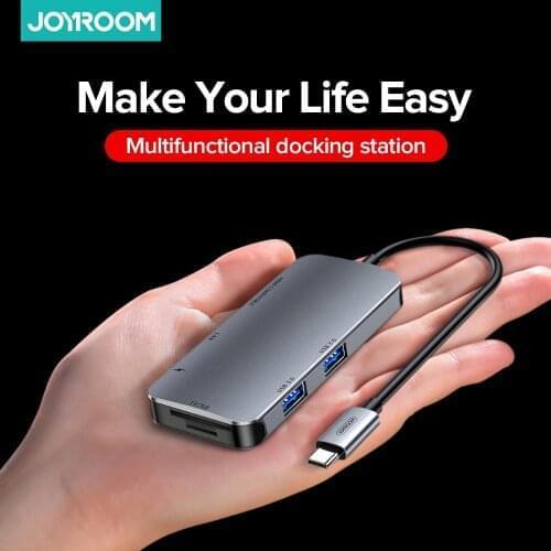Joyroom Hub Cable Adapter Type-C Ten-In-One Expansion Dock TYPE-C To USB3.0+HDMI-compatible+PD Eight-In-One