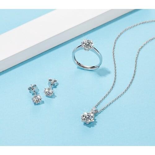 Fashion 3-pc Jewelry Set Genshin Impact Ring Necklace Earrings 2021 Women Trend Cерьги Kольца