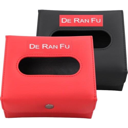 Multifunction Car Sun Visor Microfiber leather Tissue Box car tissue box holder Automobiles Interior Accessories