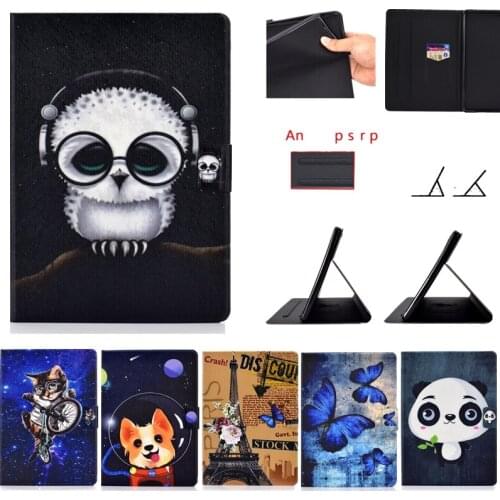 Cartoon Case For Samsung galaxy Tab A 10.5 2018 T590 T595 T597 Funda Cover Flip Stand Tablet Cover for Samsung Tab A 10.5'' case