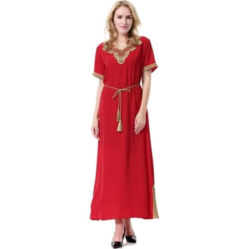 Muslim Long Sleeve Abaya Full Dresses Middle East Ramadan Arab Islamic Clothing Africa Costume Africa Long Robe Islamic Dress