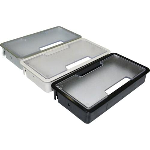 Plastic desk wire hole cover Base rectangular pc table cable Outlet grommet for wire organizer decorative Furniture Hardware