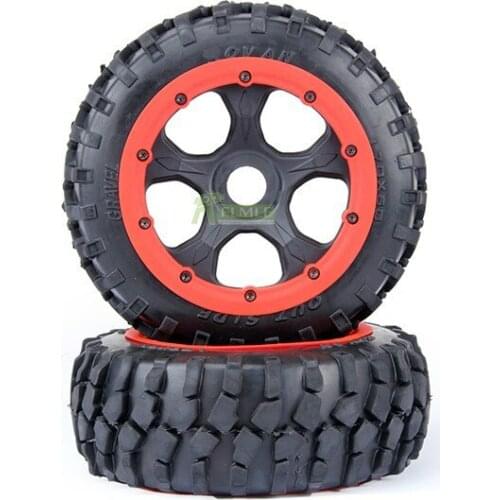 Complete Rubber Front or Rear Gravel Wheel Tire Kits Fit for 1/5 HPI ROVAN KM Mcd Gtb Racing BAJA 5B Ss Truck Rc Car Parts