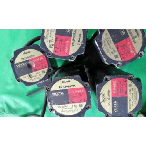 PK569AWM stepper motor , used in good condition . 80% appearance new , good working , free shipping