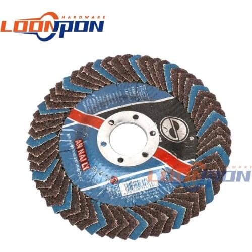 5" Sandpaper Flap Disc Round Sandpaper Wheel Polishing Grinding Head for Removing Burrs 125x22x13mm 2Pcs