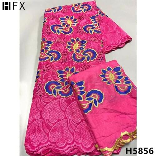 HFX Lace Fabric African Lace Fabric 2020 High Quality Tulle Lace Fabric With Feather Nigerian Lace Fabric For Women Clothes