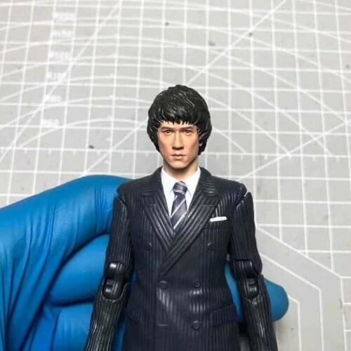Tbleague 1/12 Scale Young Jackie Chan Head Sculpt Kongfu Star Head for 6in Mezco Action Figure Toy
