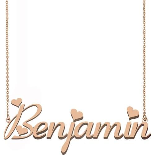 Benjamin Name Necklace Custom Personalized Pendant for Women Girls Best Friends Birthday Wedding Christmas Mother Days Gift