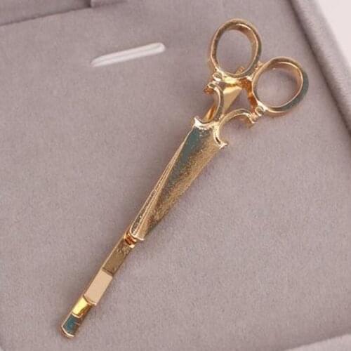 1pcs Creative Scissors Shape Women Lady Girls Hair Clip Delicate Hair Pin Hair Barrette Hair Accessories Decorations
