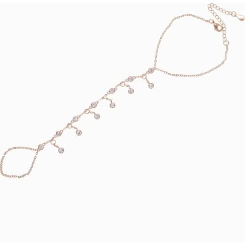 2020 New mix 3 color rose gold color 3mm sparking AAA cz bracelets link chain girl women turkish jewelry pave cz bracelet