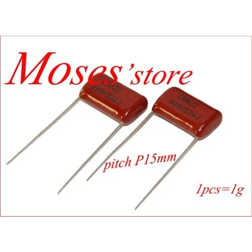 400v 334 334J 330nf 0.33uf Original Mew CBB Capacitance Polypropylene Film Capacitors pitch 15mm +/- 5% 500pcs