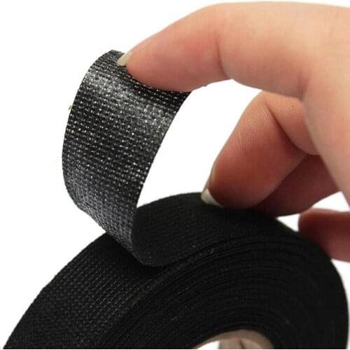 9mm 15mm 19mm 25mm & 32mm Black Acetate Cloth Single Duct Tape High Temperature Acetate Tape