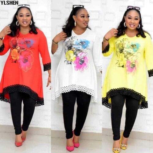 African Dresses for Women 2 Piece Set Dashiki Print Hot Drilling African Clothes Bazin Broder Riche Fashion Robe Africaine Femme